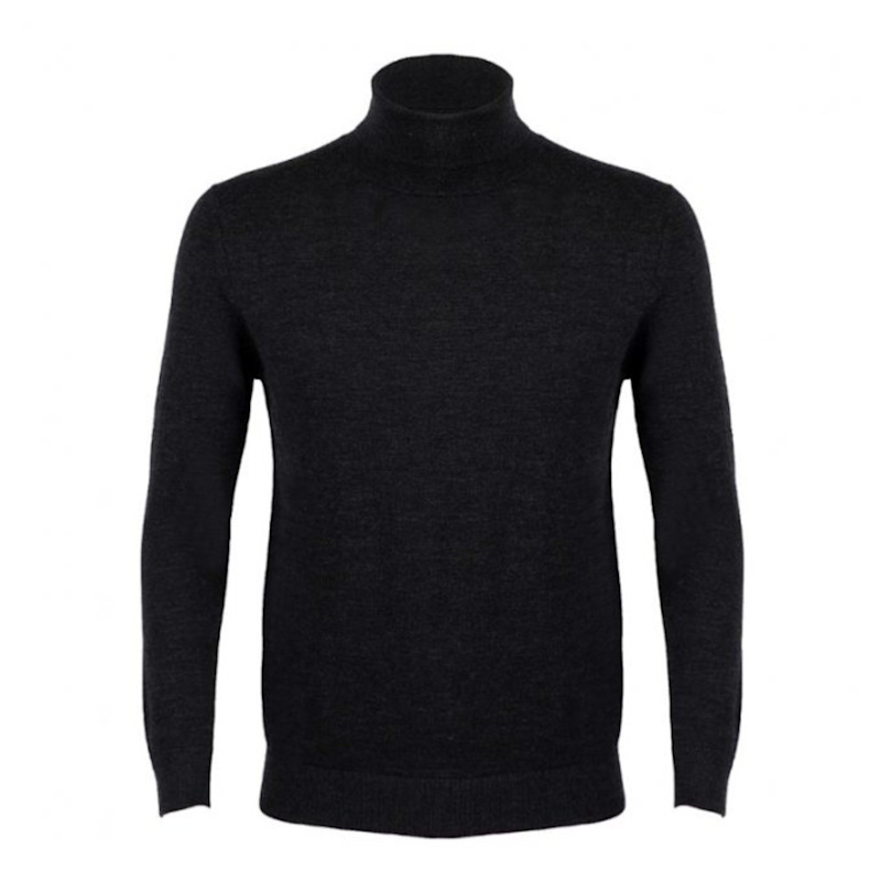 Thumbnail of Dixon Light Wool Roll Neck Jumper – Charcoal image