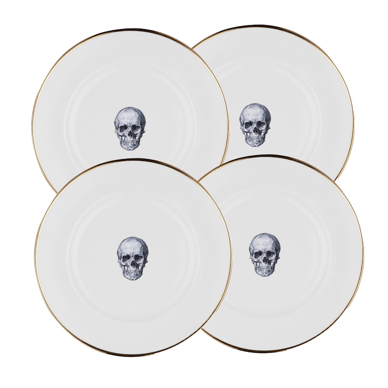 Thumbnail of Rock And Roll Skull Set Of 4 Dinner Plates image