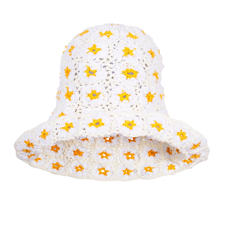 Thumbnail of Flora Crochet Hat In Off White image