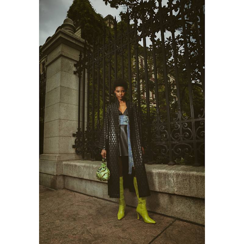 Thumbnail of Jenna Black Pleather Kimono Coat image