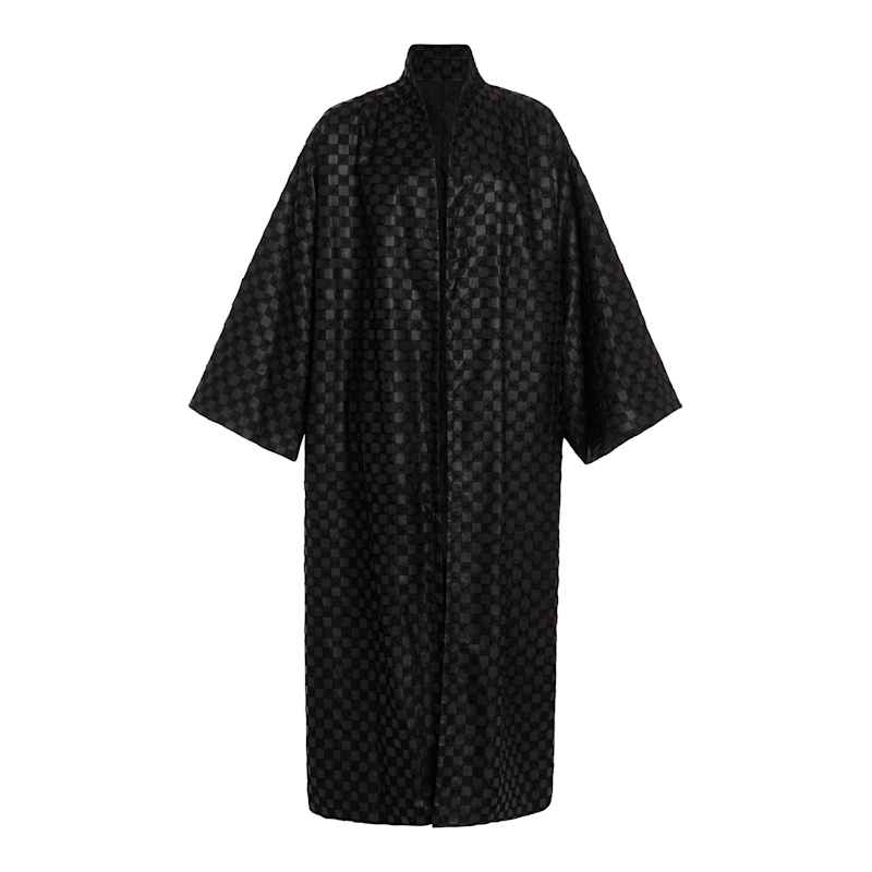 Thumbnail of Jenna Black Pleather Kimono Coat image