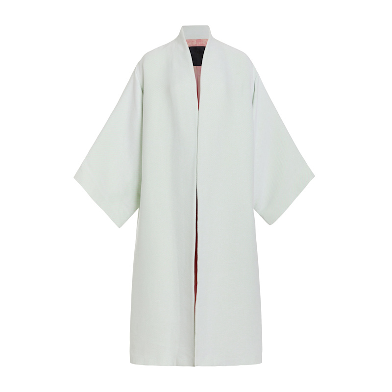 Thumbnail of Jenna Mint Cream Rose Kimono Robe image