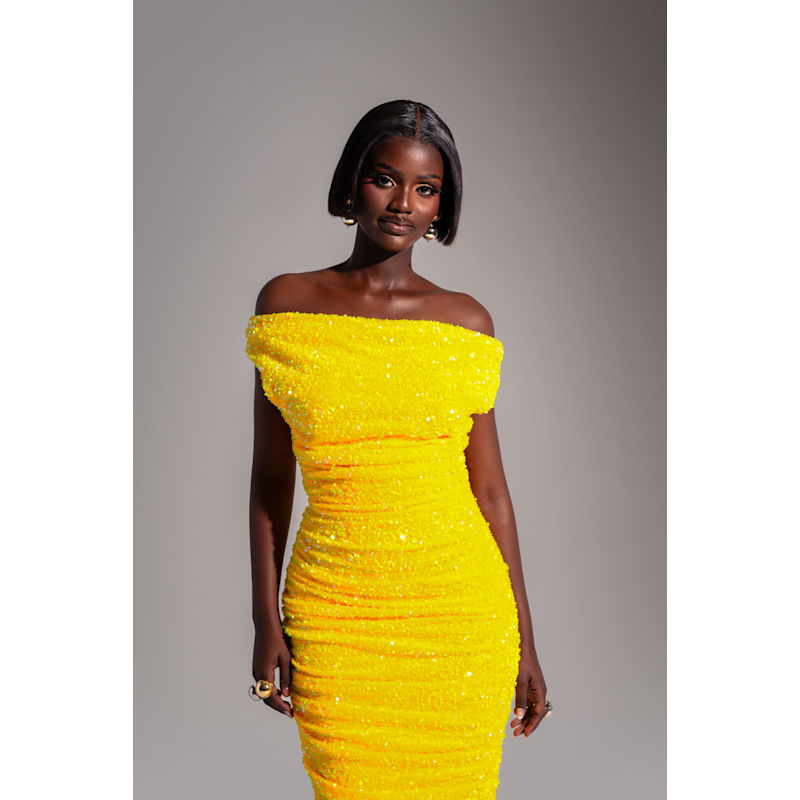 amber gold dress Jess Sequin Maxi In | OFUURE 1st Markdown:No
