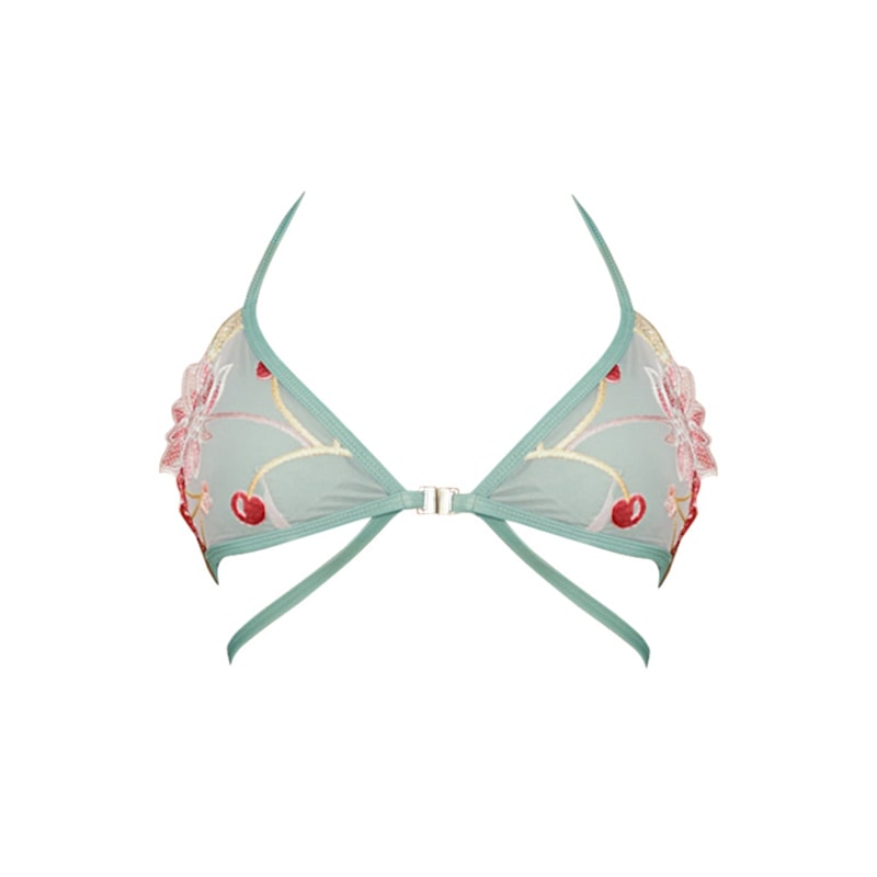 Jessica In Cherry Lace Bikini Top | Ivy Swimwear | Wolf & Badger