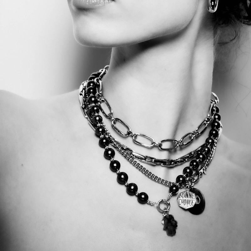 Thumbnail of Jett Silver Convertible Curb Chain image