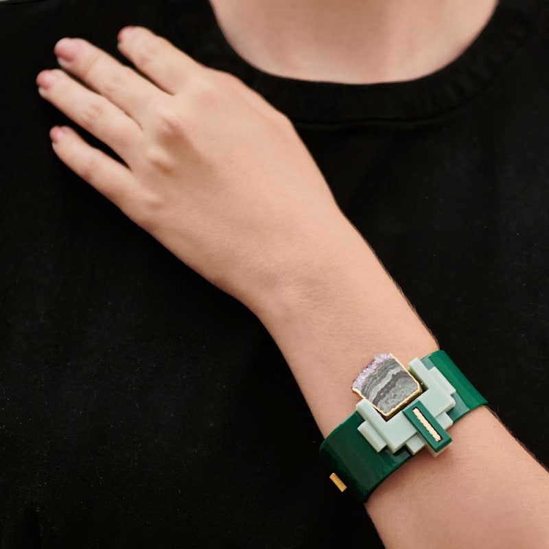 Thumbnail of Handmade Acrylic Bracelet Akiko Lajita image