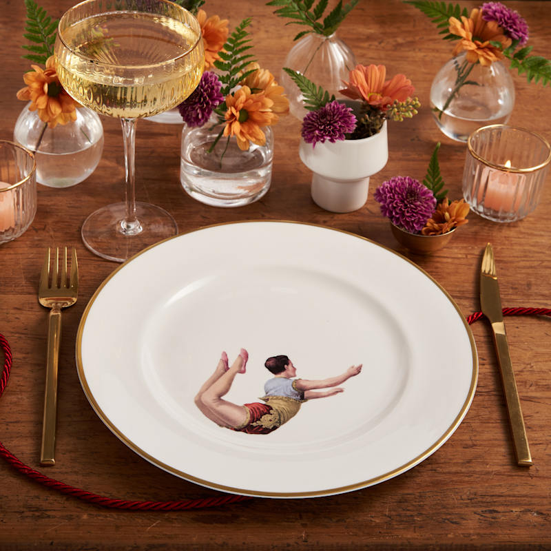 Thumbnail of Trapeze Set Of Four Dinner Plates image