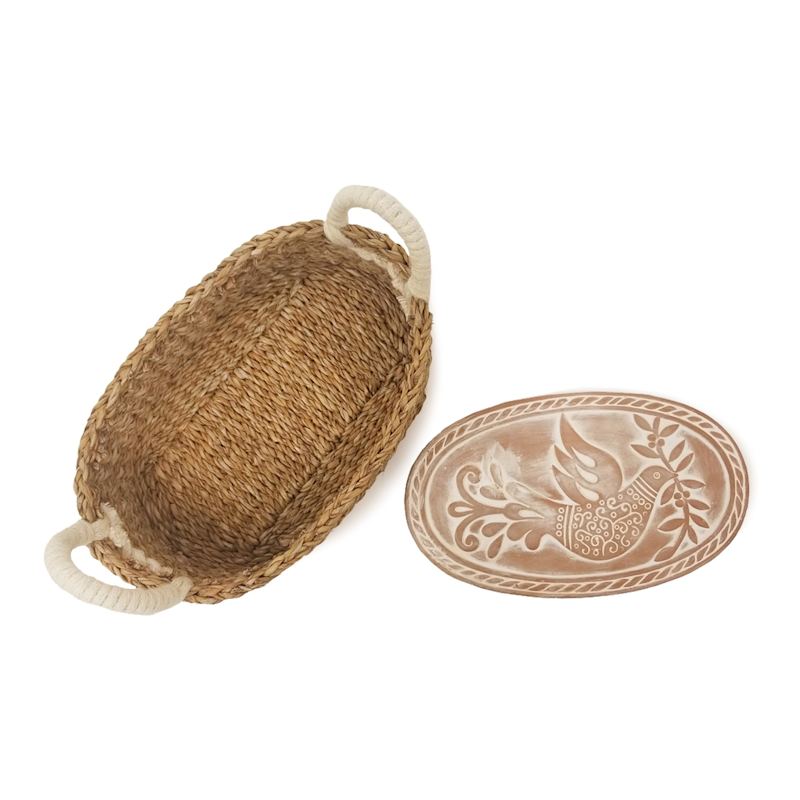 Thumbnail of Bread Warmer & Basket-Bird Oval image