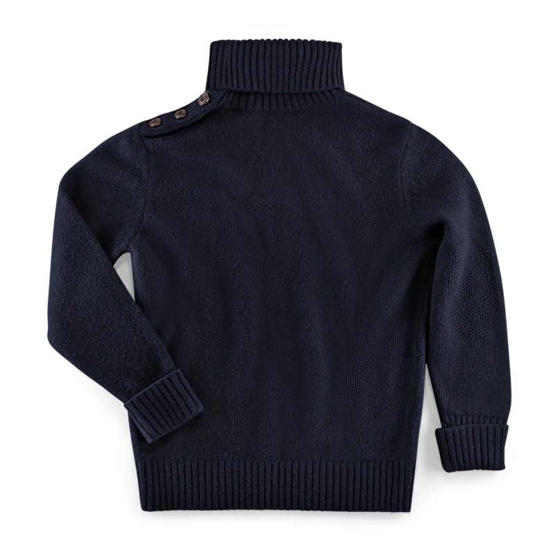 Thumbnail of &Sons Ahab Submariner Rollneck Jumper Navy image