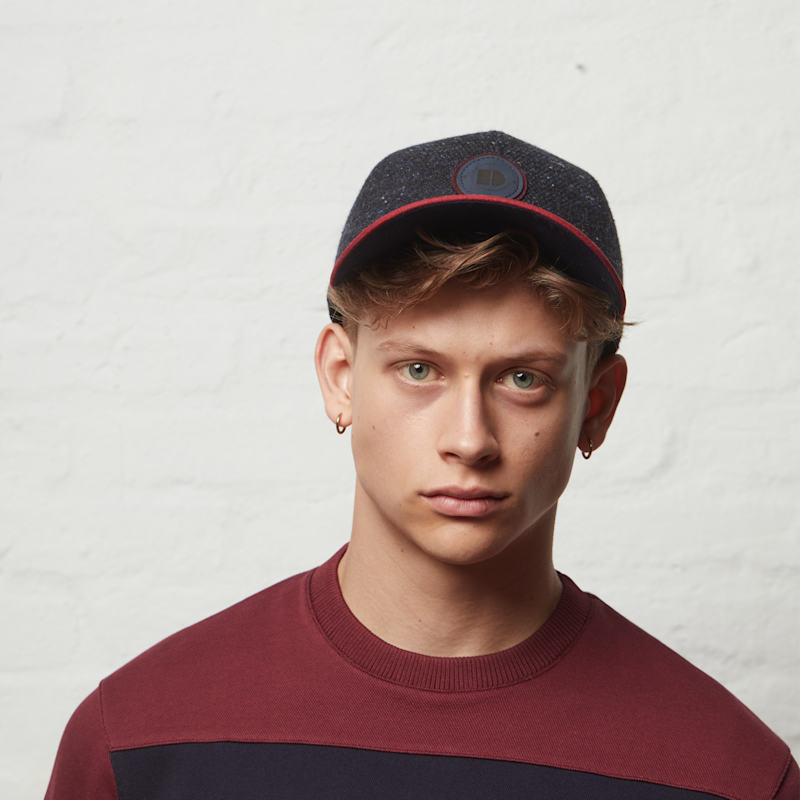 Thumbnail of Johnny Burgundy Wool Baseball Cap image