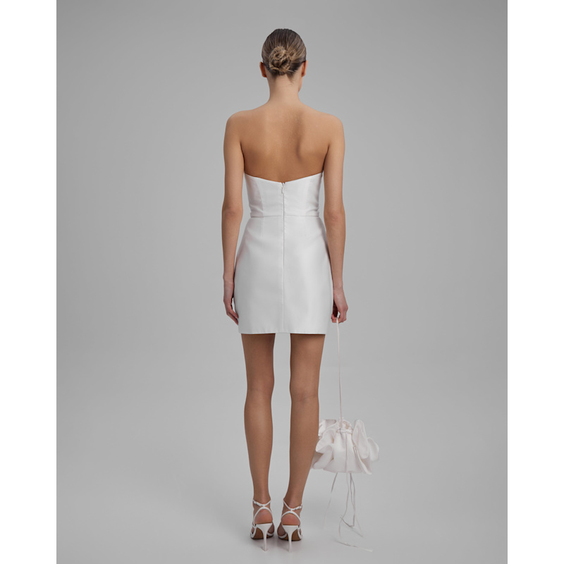 Thumbnail of Joy Dress | Strapless Mini In White image