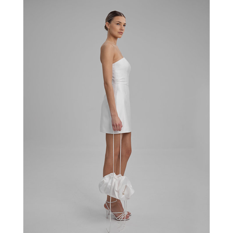 Thumbnail of Joy Dress | Strapless Mini In White image