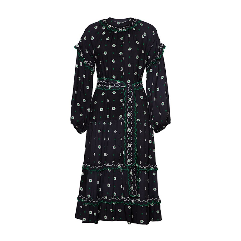 knee length dresses for ladies Polka Dot Midi Shirt Dress – Suzy Shier