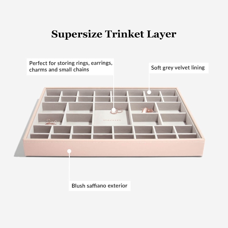 Thumbnail of Stackers Blush Pink Supersize Jewelry Box image