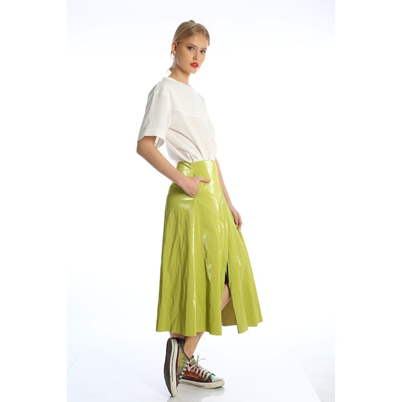 Thumbnail of Green Asymmetrical Skirt image