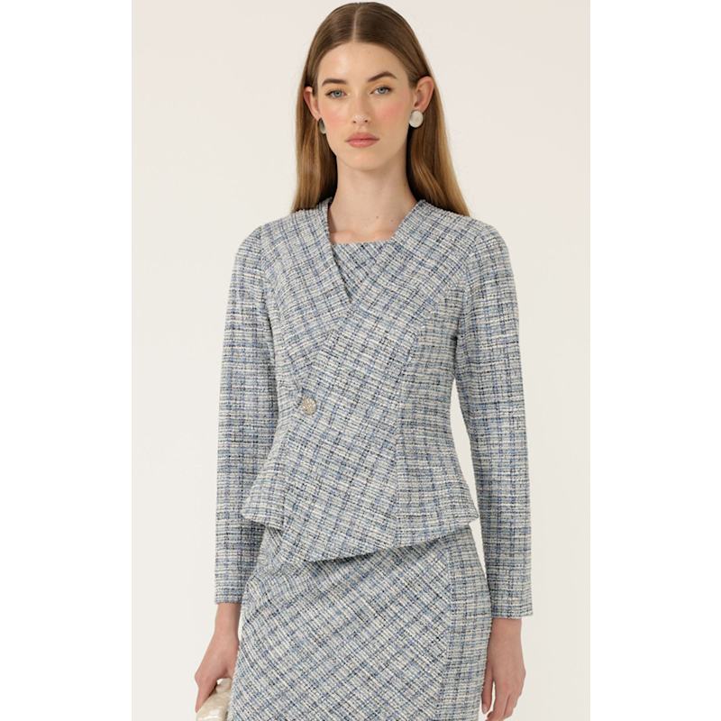 Thumbnail of Judith Jacket In Blue Tweed image