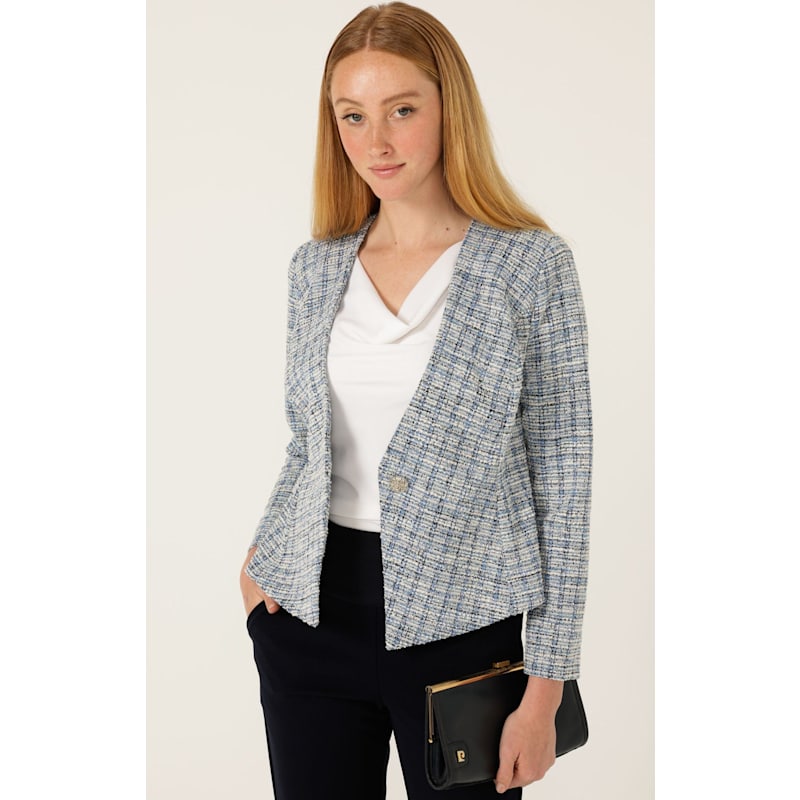 Thumbnail of Judith Jacket In Blue Tweed image