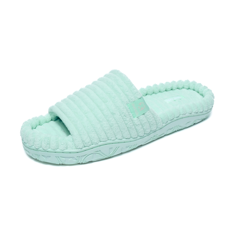Thumbnail of Judy - Jumbo Cord Slipper Slider - Seafoam/Turquoise image