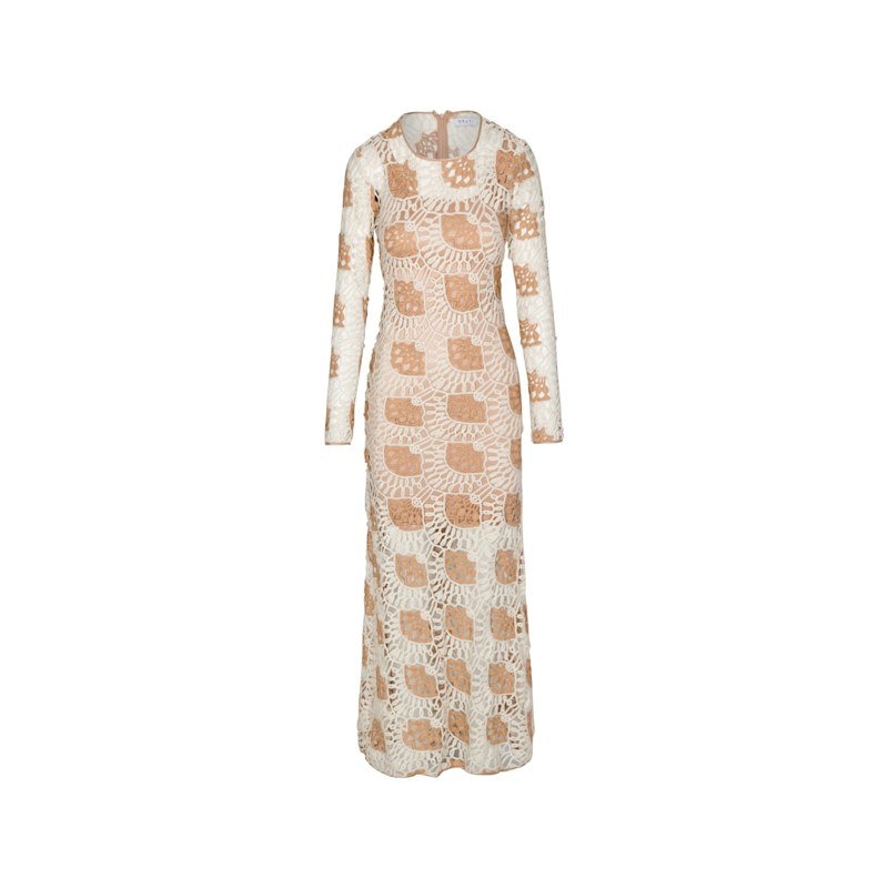 Julian Cream Long Dress | Delfi Collective | Wolf & Badger