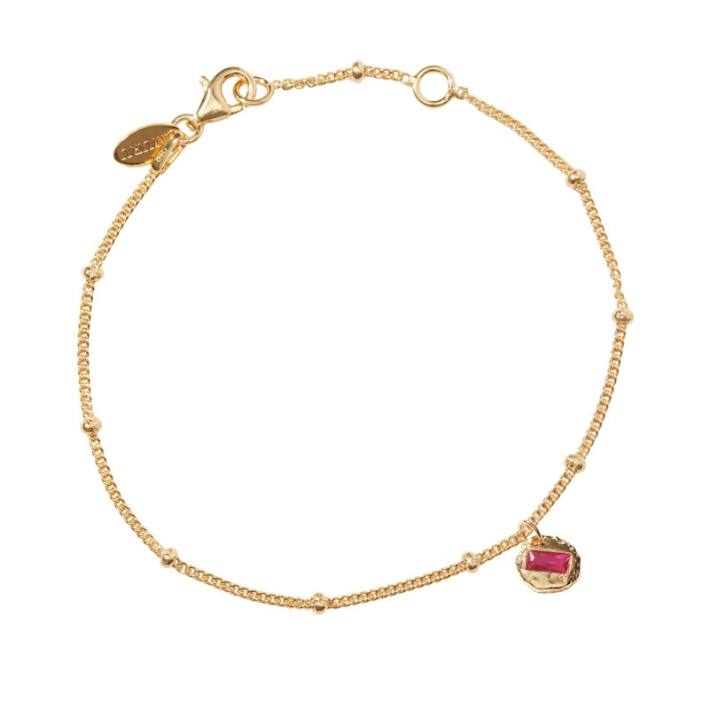 Thumbnail of July Birthstone Bracelet Gold image