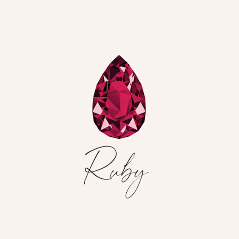 Thumbnail of July Birthstone Sterling Silver Necklace - Ruby image