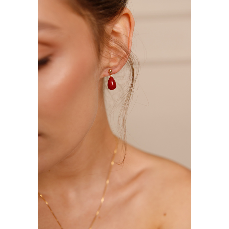 Thumbnail of July Ruby Earrings image