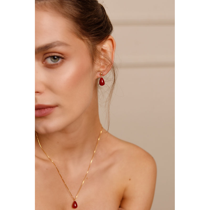 Thumbnail of July Ruby Earrings image
