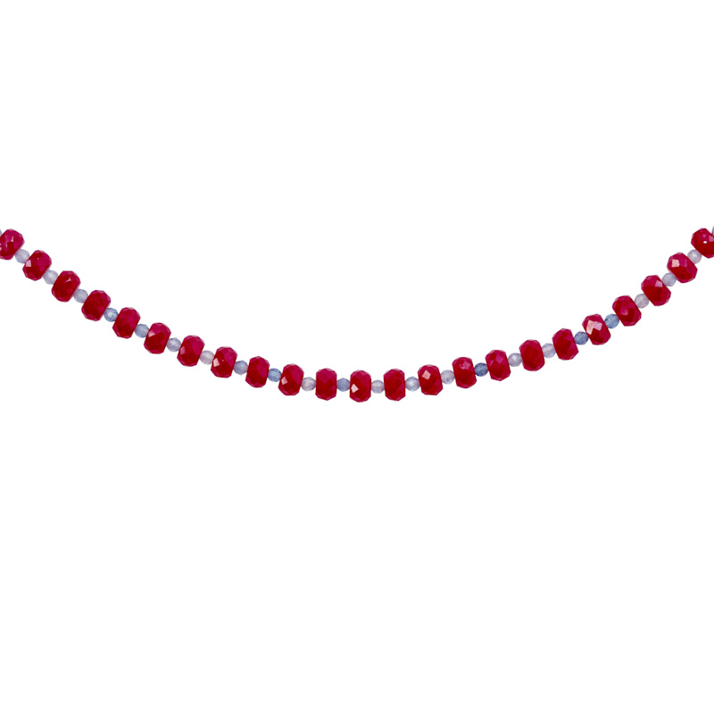 Thumbnail of Jumbo Ruby Aquamarine Alternating Necklace image