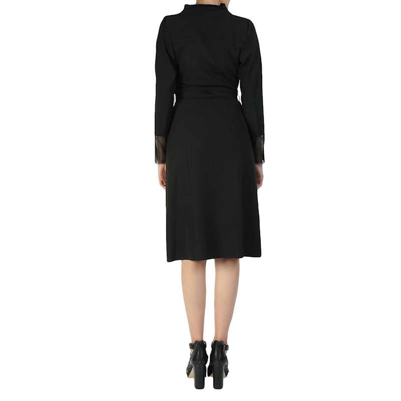 wrap style jersey dress Imelda Kimono Jersey Dress-Navy, Bloom Tapestry main image 0
