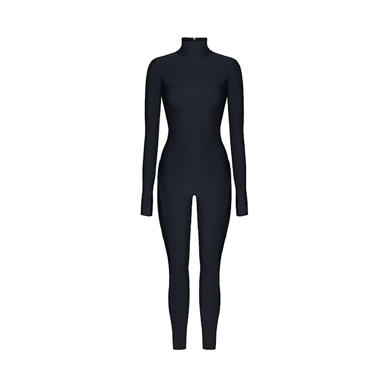 Thumbnail of Backless Long Sleeve Turtleneck Bodysuit Cosmic Chic Black image