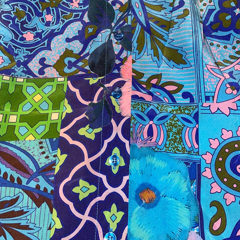 Thumbnail of June Silk Blouse - Azure image