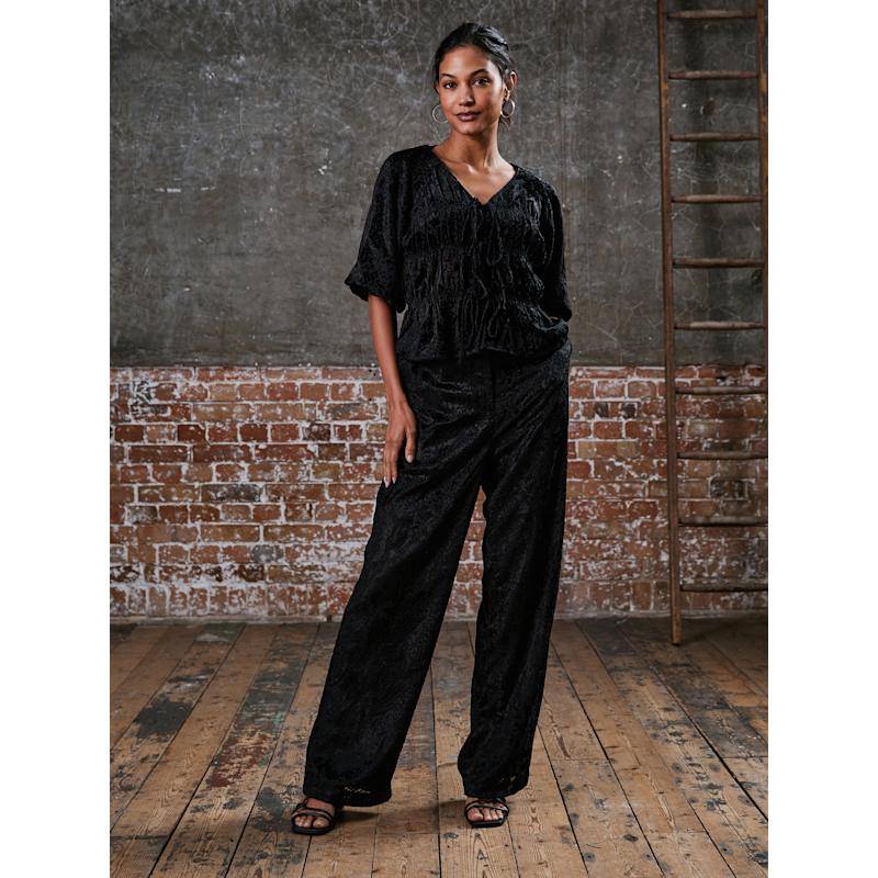 Thumbnail of Juniper Black Snake Velvet Trouser image