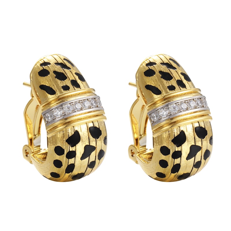 Thumbnail of Just Do You Leopard Gold Earrings image