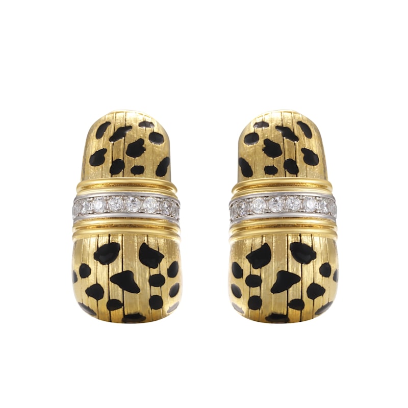 Thumbnail of Just Do You Leopard Gold Earrings image