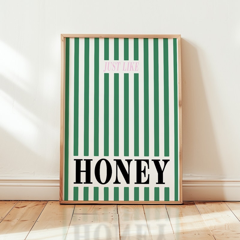 Thumbnail of Just Like Honey Retro Music Giclée Art Print image