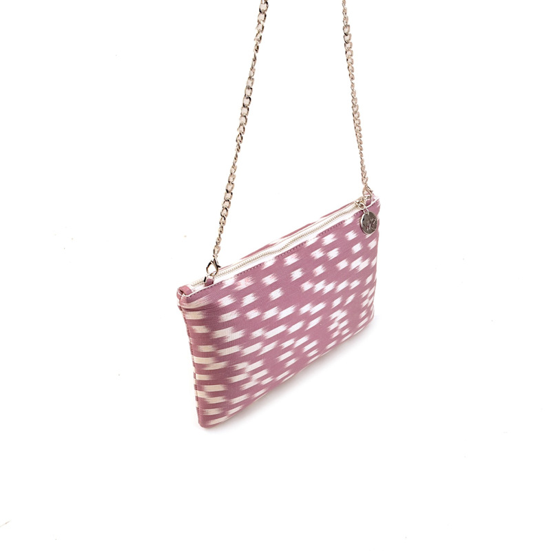 Thumbnail of Aquila Ikat Clutch Bag In Mauve image