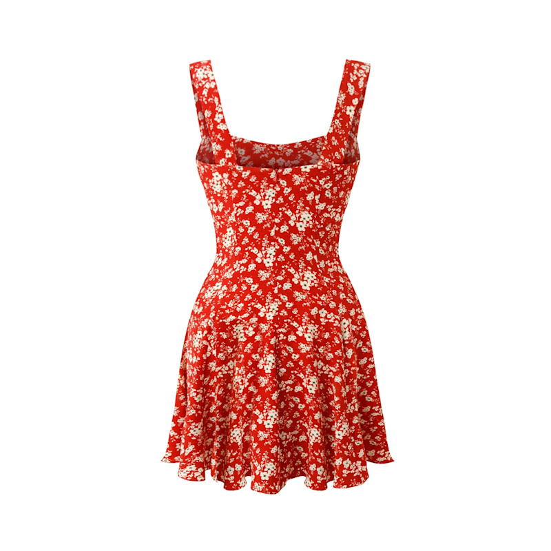 【巾着付き】IMASA Night floral mini dress 巾着付き】IMASA Night floral mini dress