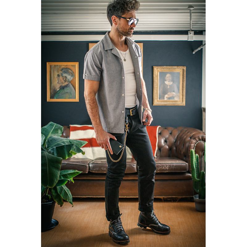 Thumbnail of Rocker 14oz Solid Black Selvedge Denim Jeans image