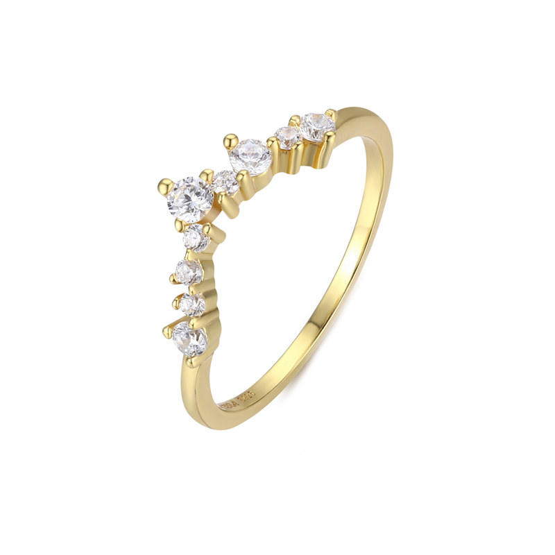 Thumbnail of Twinkle Band Ring Yellow Gold Vermeil image
