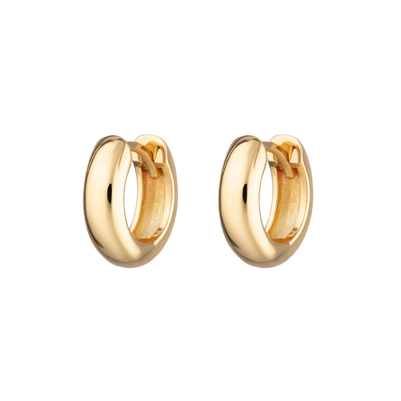 Thumbnail of Gold Chunky Huggie Earrings image