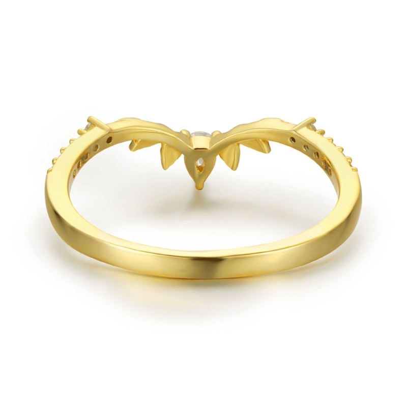 Thumbnail of Woodland Stacking Band Yellow Gold Vermeil image