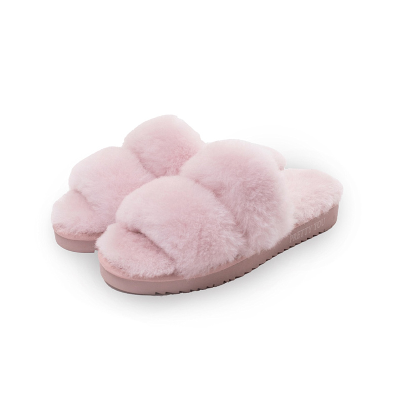 Thumbnail of Sheepskin Slider Slipper Jinx In Rose image