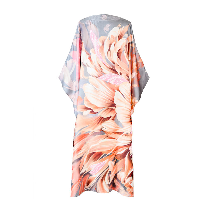 Thumbnail of Kaftan Dress In Coral image