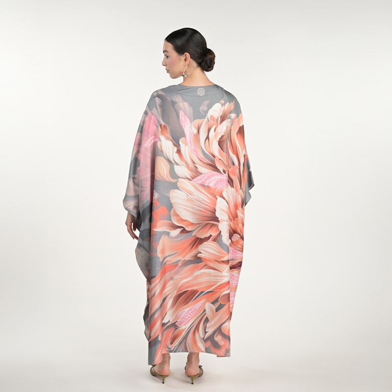 Thumbnail of Kaftan Dress In Coral image