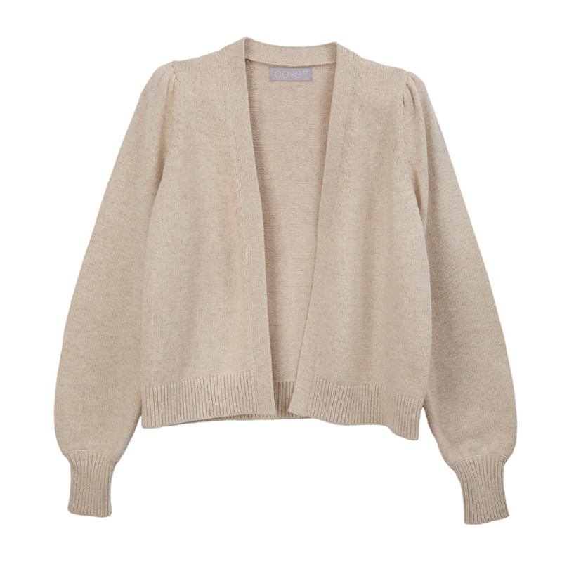 Thumbnail of Kaia Oatmeal Boxy Cardigan image