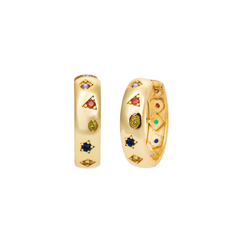 Thumbnail of Kaleidoscope Hoop Earrings image