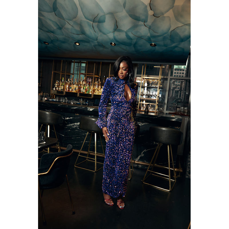 kali maxi dress Kali-Maxi BLU / S