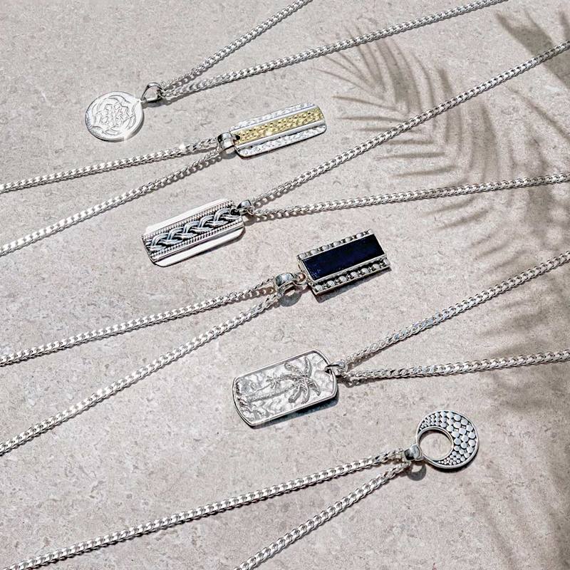 Thumbnail of Karma Fortune Men's Silver Necklace image