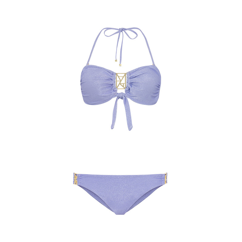 Thumbnail of Kate Bandeau Bikini Set - Lavender Mist image