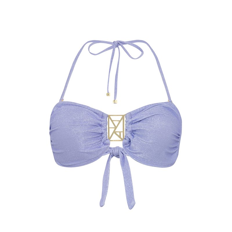 Thumbnail of Kate Bandeau Bikini Set - Lavender Mist image